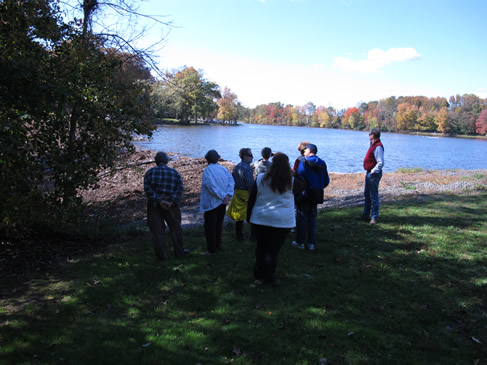 At the lake dam. At the lake dam.